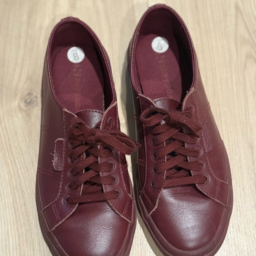 Superga Burgundy Sneakers
